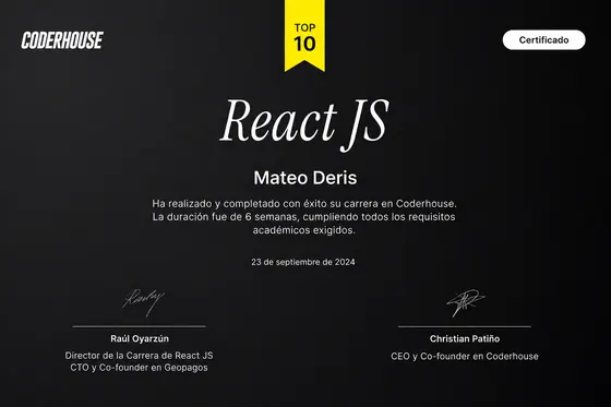 React JS — CoderHouse